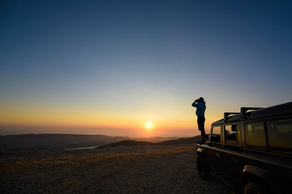 Sonnenuntergang-Safari
